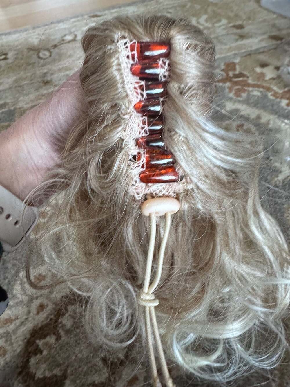 Toni Brattin Curly Drawstring Ponytail Hairpiece, Blonde